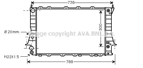 AVA QUALITY COOLING Radiaator,mootorijahutus AI2078